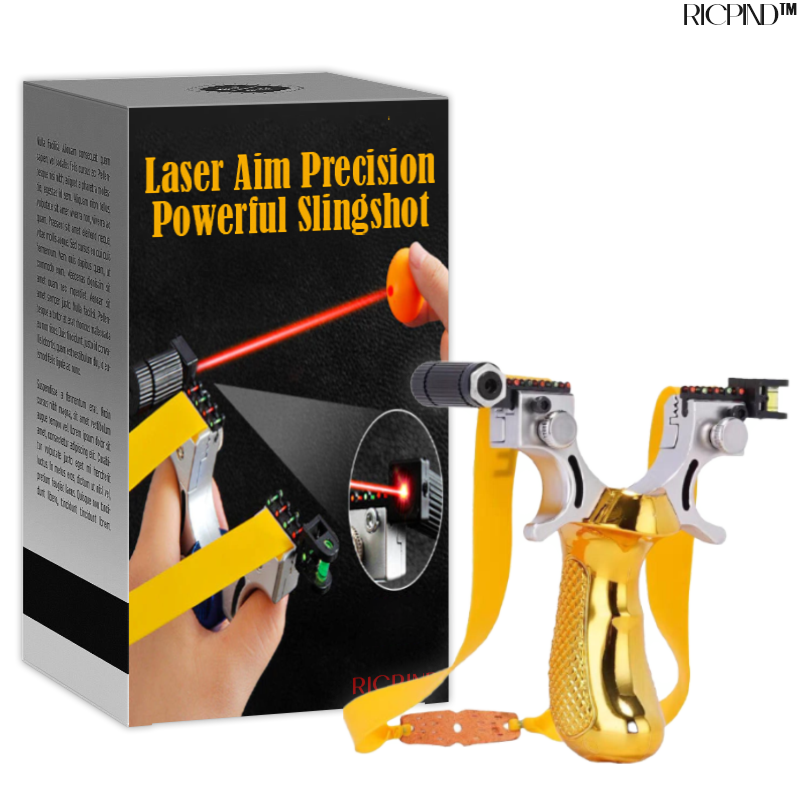 RICPIND Laser Aim Precision Leistungsstarke Steinschleuder